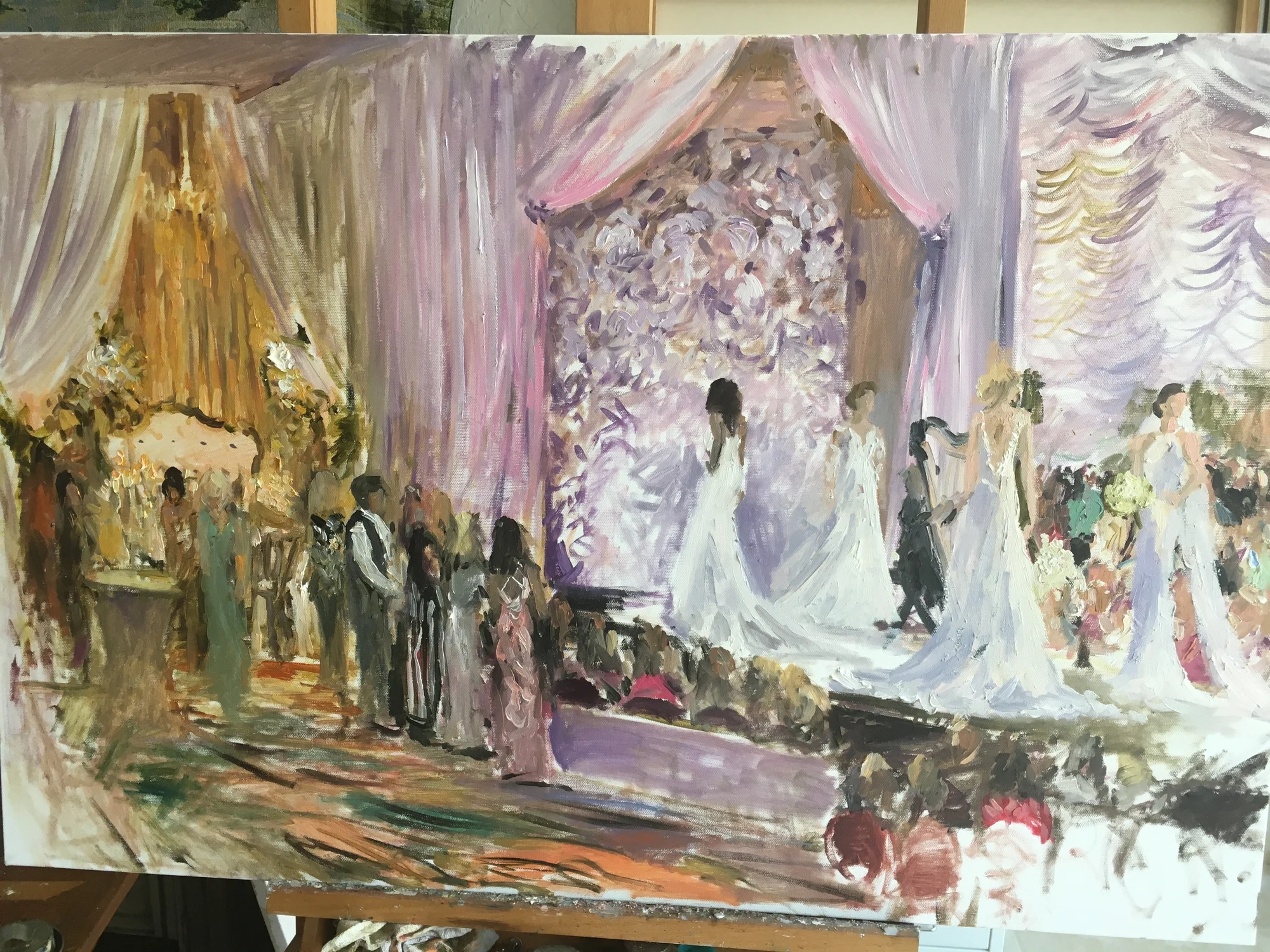 Live event painting by Violetta Chandler — work 17