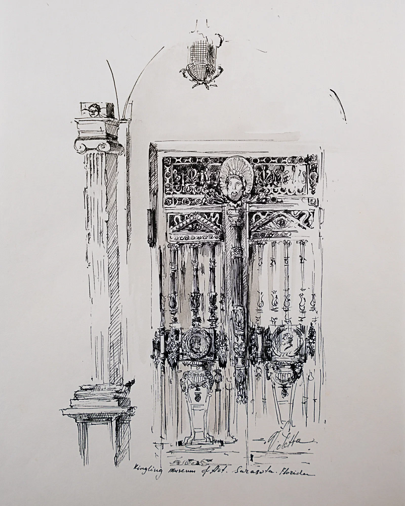 A decorative window grille and architectural details — study by Violetta Chandler